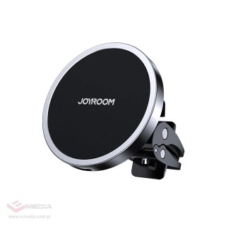 Joyroom samochodowy uchwyt magnetyczny bezprzewodowa indukcyjna ładowarka Qi 15 W (kompatybilna z MagSafe do iPhone) czarny (JR-