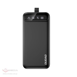 Powerbank Dudao K8S+ 10W 30000mAh 2x USB-A z lampką LED - czarny