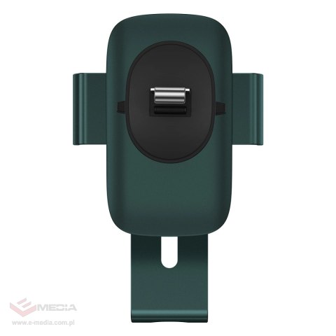 Baseus Metal Age II grawitacyjny uchwyt samochodowy na telefon na kratkę wentylacji zielony (SUJS000006)
