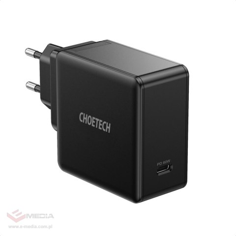 Choetech szybka ładowarka sieciowa USB Typ C PD 60W 3A czarny (Q4004-EU)