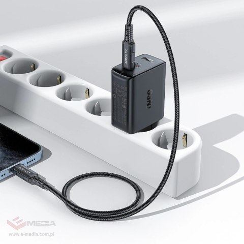 Acefast ładowarka sieciowa GaN USB Typ C 50W, PD, QC 3.0, AFC, FCP biały (A29 white)