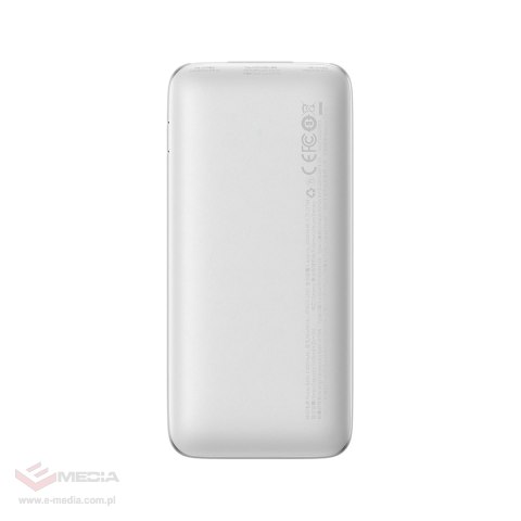 Baseus Bipow Pro powerbank 10000mAh 20W + kabel USB 3A 0.3m biały (PPBD040102)