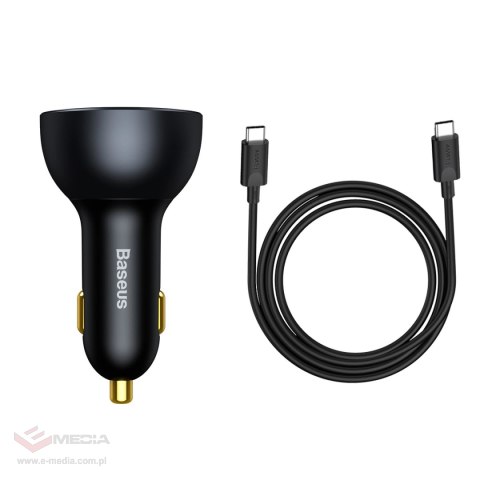 Ładowarka Baseus TZCCZM-0G samochodowa USB-A / USB-C 160W PPS / QC 5 / PD - szara