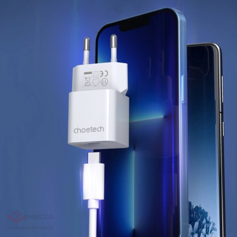 Ładowarka sieciowa Choetech PD5010 USB-C 20W - biała