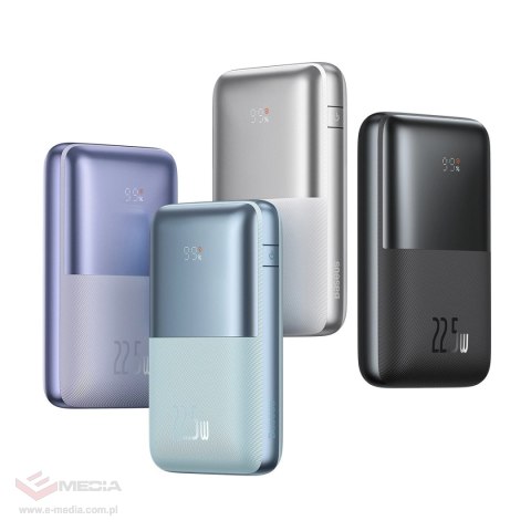 Powerbank Baseus Bipow Pro 20000mAh 22.5W czarny z kablem USB Typu A - USB Typu C 3A 0.3m (PPBD030001)