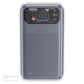 Acefast powerbank 20000mAh Sparkling Series szybkie ładowanie 30W szary (M2)