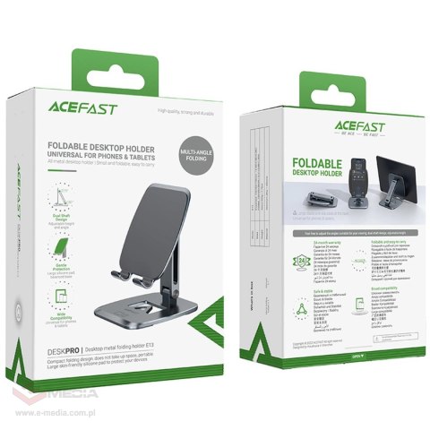 Acefast składany stojak / uchwyt na telefon szary (E13)