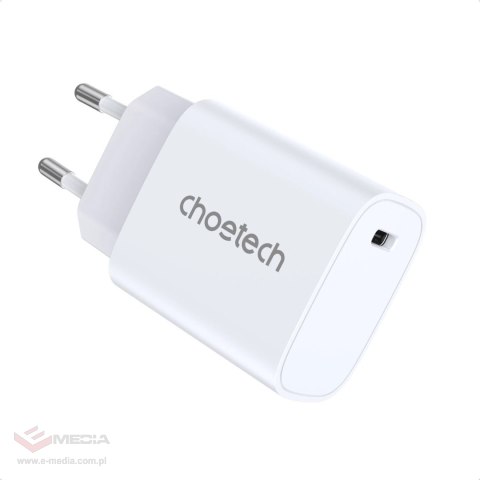 Choetech zestaw ładowarek sieciowych Q5004 20W PD iPhone 12/13 biały (2szt.)