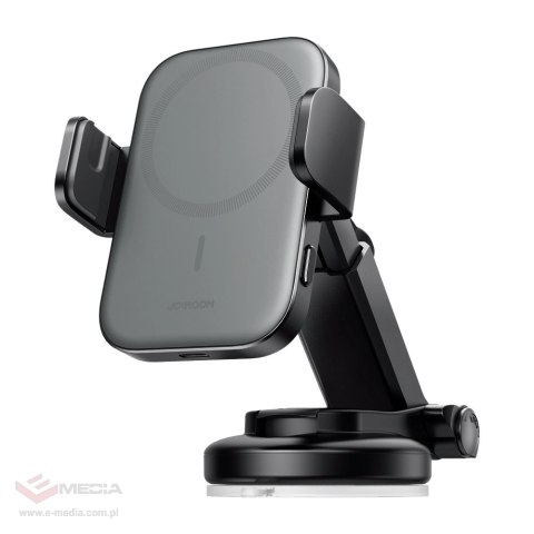 Joyroom uchwyt na telefon do samochodu z ładowarką indukcyjną Qi 15W (kompatybilną z MagSafe) na deskę rozdzielczą (JR-ZS295)