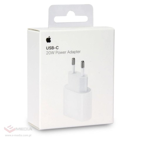 Ładowarka sieciowa Apple MUVV3ZM/A USB-C 20W - biała