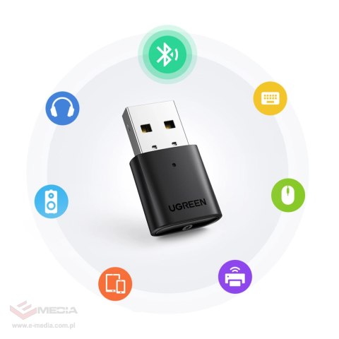 Ugreen adapter Bluetooth 5.0 USB-A czarny (CM390)