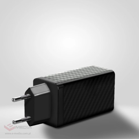 Wozinsky ładowarka GaN 65W z portami USB, USB C wspiera QC 3.0 PD czarna (WWCG01)