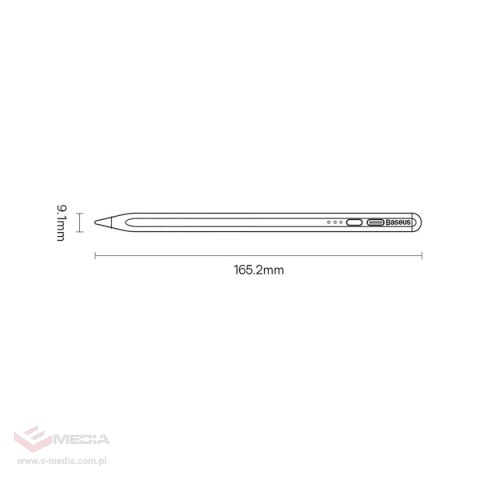 Aktywny rysik stylus do iPad Baseus Smooth Writing 2 SXBC060402 - biały