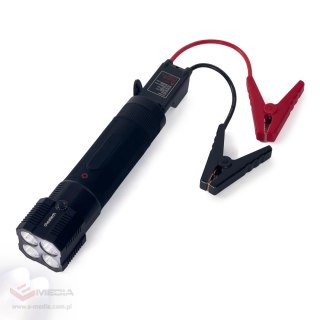 Choetech jump starter z powerbankiem 8000mAh - latarka LED czarny (TC0016)