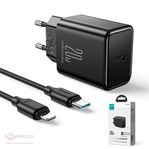 Ładowarka USB C 20W PD Joyroom JR-TCF06 - czarna