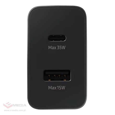 Samsung ładowarka sieciowa USB-C / USB-A 35W czarna (EP-TA220NBEGEU)