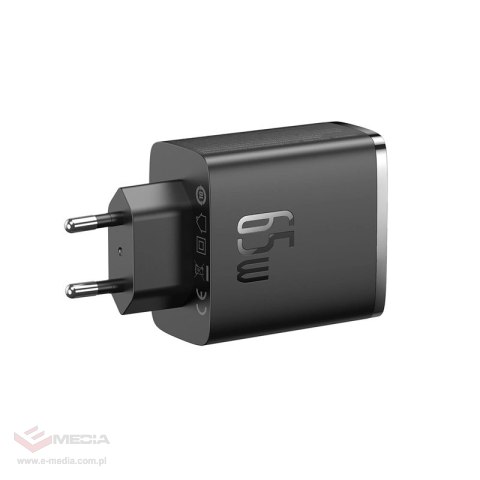 Ładowarka GaN Baseus Cube Pro 65W 2x USB-C USB-A - czarna