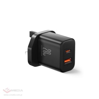 Ładowarka UK Joyroom FlashSeries JR-TCF05 20W USB-A USB-C - czarna