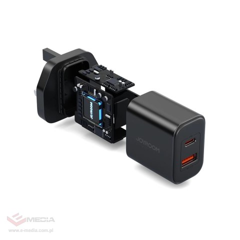 Ładowarka UK Joyroom FlashSeries JR-TCF05 20W USB-A USB-C - czarna