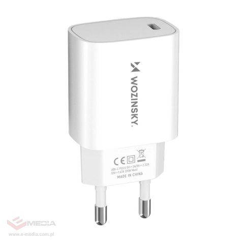 Ładowarka sieciowa Wozinsky WGWCCW 20W USB-C - biała