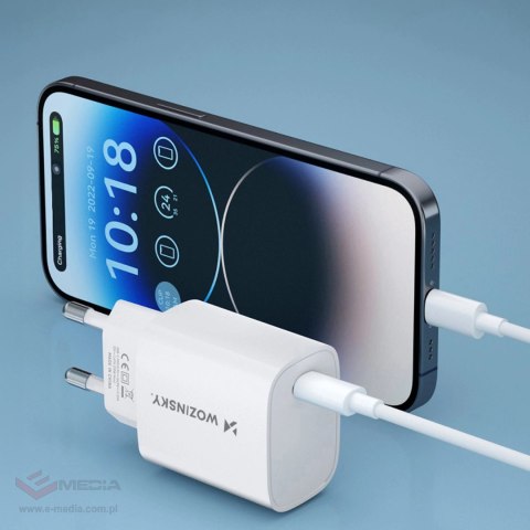 Ładowarka sieciowa Wozinsky WGWCCW 20W USB-C - biała