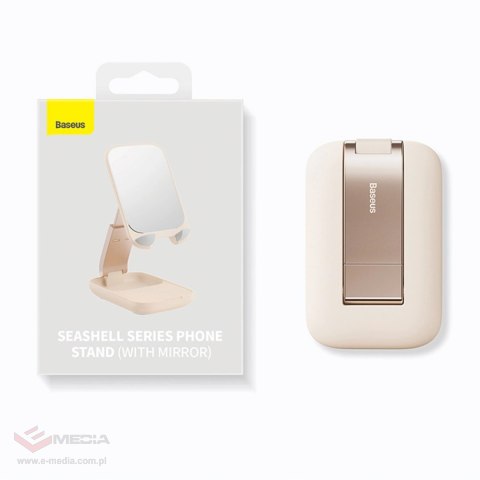 Regulowany stojak na telefon Baseus Seashell Series - biały