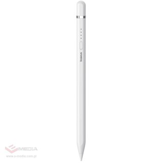 Rysik z aktywną końcówką Baseus Smooth Writing 2 do iPad + kabel USB-A - Lightning i wymienna końcówka - biały