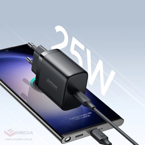 Szybka ładowarka Joyroom JR-TCF11 do 25W + kabel USB-C / USB-C 1m - czarna