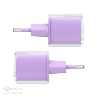 Ładowarka Acefast A53 PD 30W GaN USB-C z wyświetlaczem - fioletowa