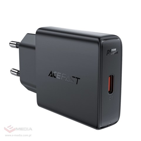 Ładowarka sieciowa Acefast A65 PD 20W GaN USB-C - czarna