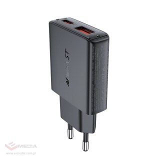 Ładowarka sieciowa Acefast A69 PD 30W GaN USB-A USB-C - czarna