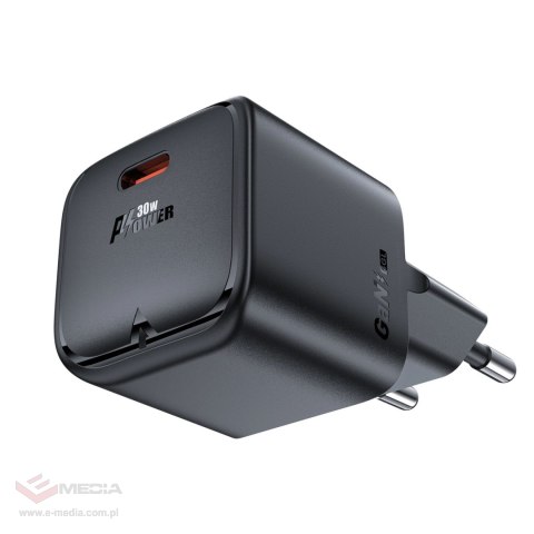 Ładowarka sieciowa Acefast A77 Mini PD 30W GaN USB-C - czarna