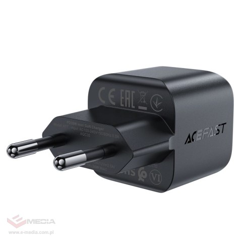 Ładowarka sieciowa Acefast A77 Mini PD 30W GaN USB-C - czarna