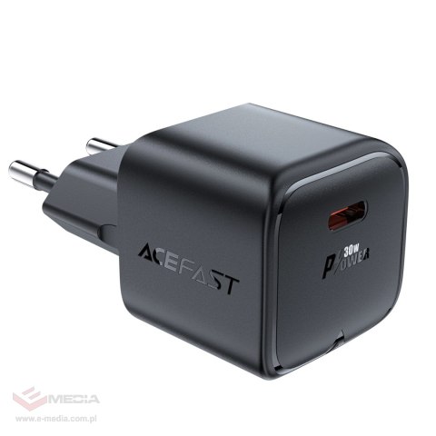 Ładowarka sieciowa Acefast A77 Mini PD 30W GaN USB-C - czarna