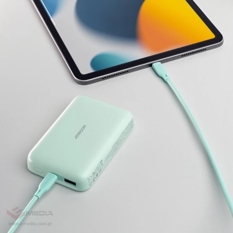 Powerbank Joyroom JR-W020 20W 10000mAh MagSafe + kabel USB-A - USB-C 0.30m - jasnozielony