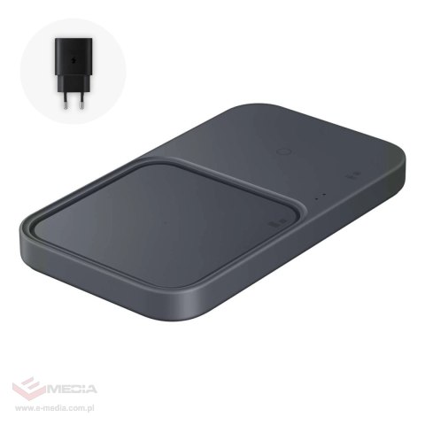 Ładowarka Samsung Wireless Charger Duo EP-P5400TBEGEU indukcyjna 15W - czarna + ładowarka sieciowa + kabel