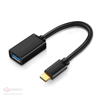 Adapter Ugreen US154 30701 USB-A 3.0 (żeński) / USB-C 3.0 (męski) OTG - czarny