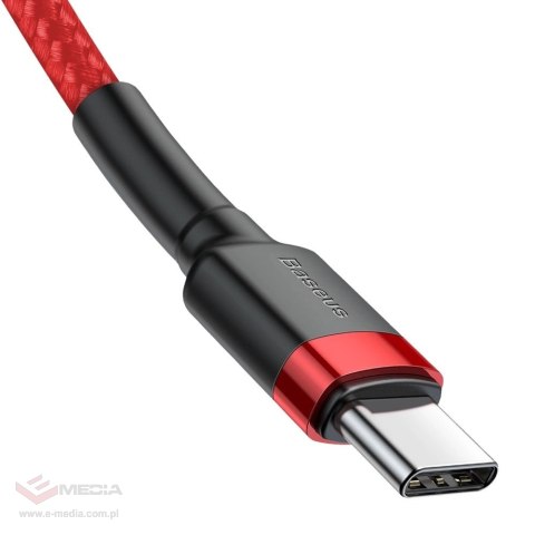 Kabel Baseus CATKLF-H09 USB-C - USB-C PD QC 60W 3A 480Mb/s 2m - czerwony