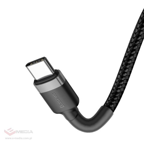 Kabel Baseus CATKLF-HG1 USB-C - USB-C PD QC 60W 3A 480Mb/s 2m - czarno-szary