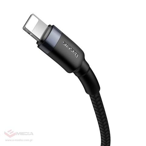 Kabel Baseus CATLKLF-G1 Lightning - USB-C PD QC 18W 480Mb/s 1m - czarno-szary