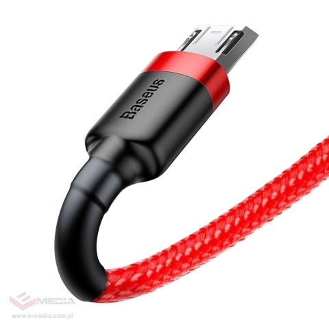 Kabel Baseus Cafule Cable CAMKLF-C09 USB-A / micro USB 1.5A 2 m - czerwony