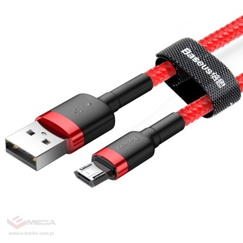 Kabel Baseus Cafule Cable CAMKLF-C09 USB-A / micro USB 1.5A 2 m - czerwony