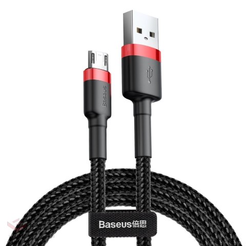 Kabel Baseus Cafule Cable CAMKLF-C91 USB-A / micro USB 1.5A 2 m - czarno-czerwony