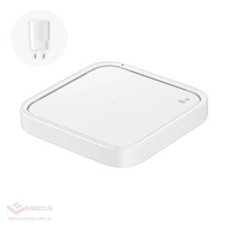 Ładowarka Samsung Wireless Charger Pad EP-P2400TWEGEU indukcyjna 15W - biała + ładowarka sieciowa