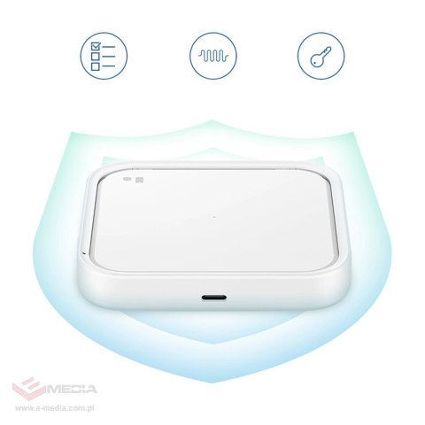 Ładowarka Samsung Wireless Charger Pad EP-P2400TWEGEU indukcyjna 15W + ładowarka sieciowa + kabel USB-C - biała