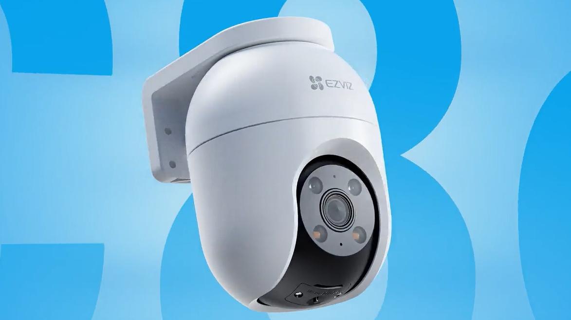 Obrotowa kamera monitorująca Wi-Fi EZVIZ CS-C8c 2K+ 4MPx 360° - łatwa i elastyczna instalacja urządzenia monitorującego