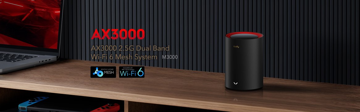 Rouer, Wi-Fi 6, M3000, Mesh System